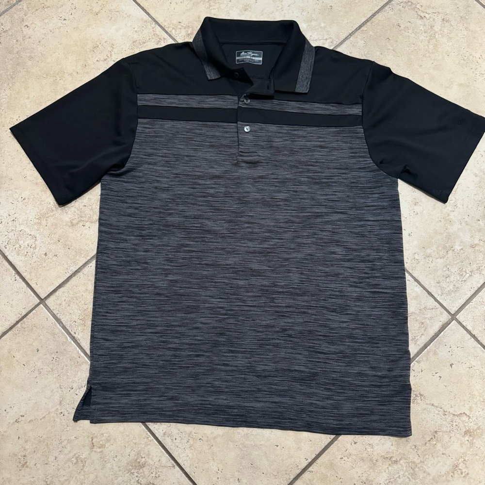 Hogan Black and Gray Polo Shirt